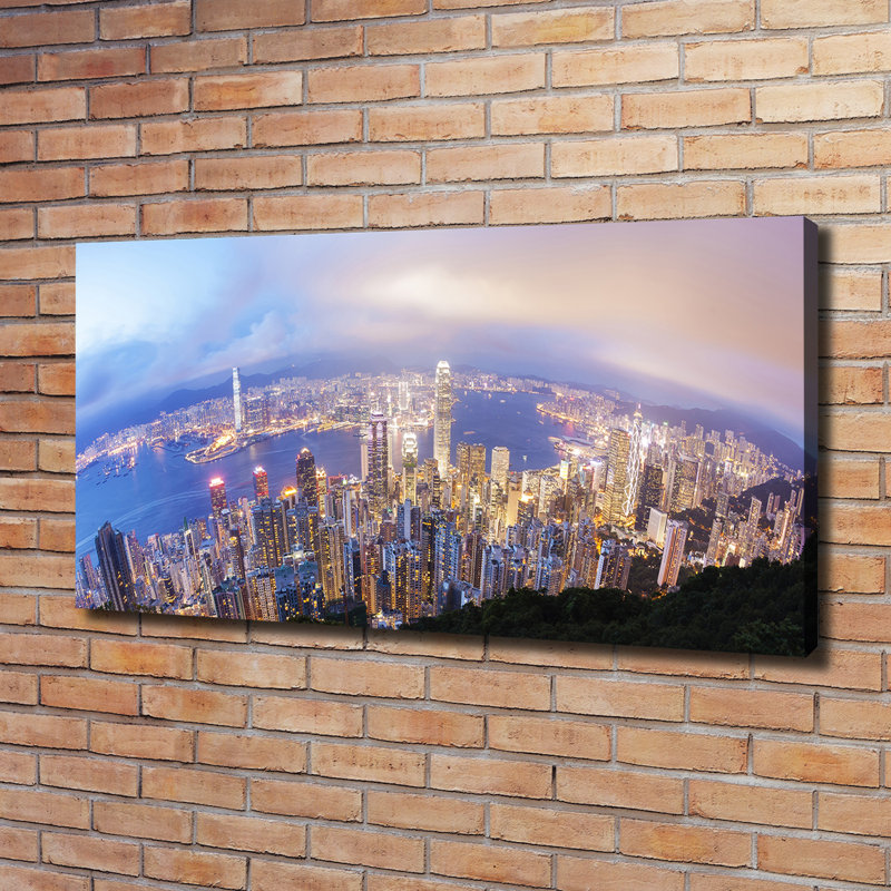 Hong Kong Panorama - Wrapped Canvas Print