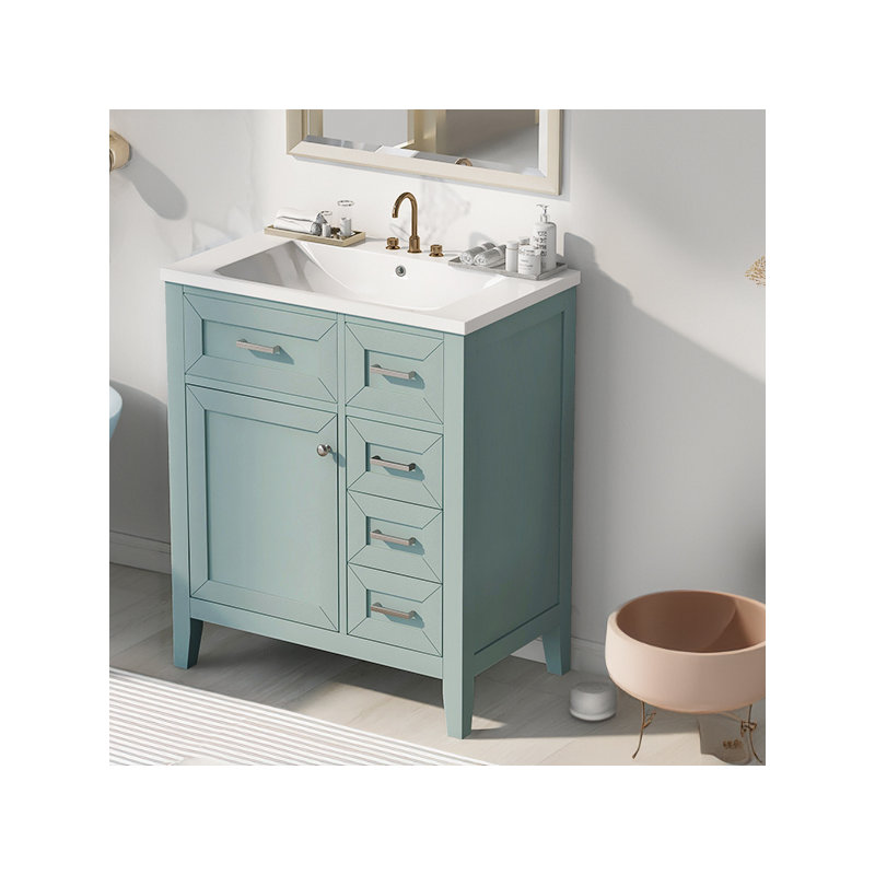 Base de meuble-lavabo simple 30 po seulement, Vert