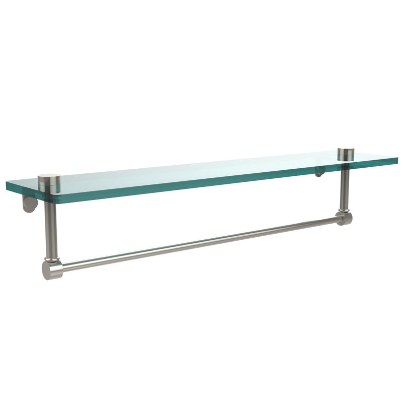 Tablette avec porte-serviettes Gober, 22 po, Nickel poli