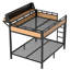 Lit superposé en métal avec tablettes de rangement VoltBunk-130024868-130024869