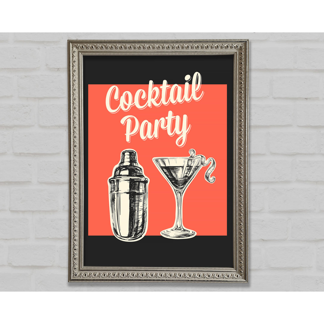 Cocktail Party 1 - Einzelne Bilderrahmen Kunstdrucke