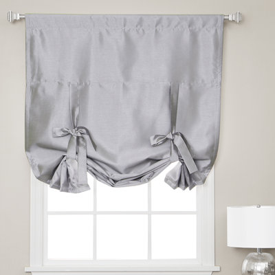 Room Darkening Tie-Up Window Shade