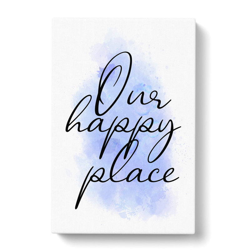 Our Happy Place V2 - Wrapped Canvas, 91cm H x 60cm W x 3cm D