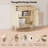 Modern Fluted Storage Cabinet With Drawer And Adjustable Shelf