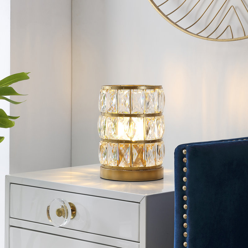 Lampe de table noire 9 po Luddy,  Brass