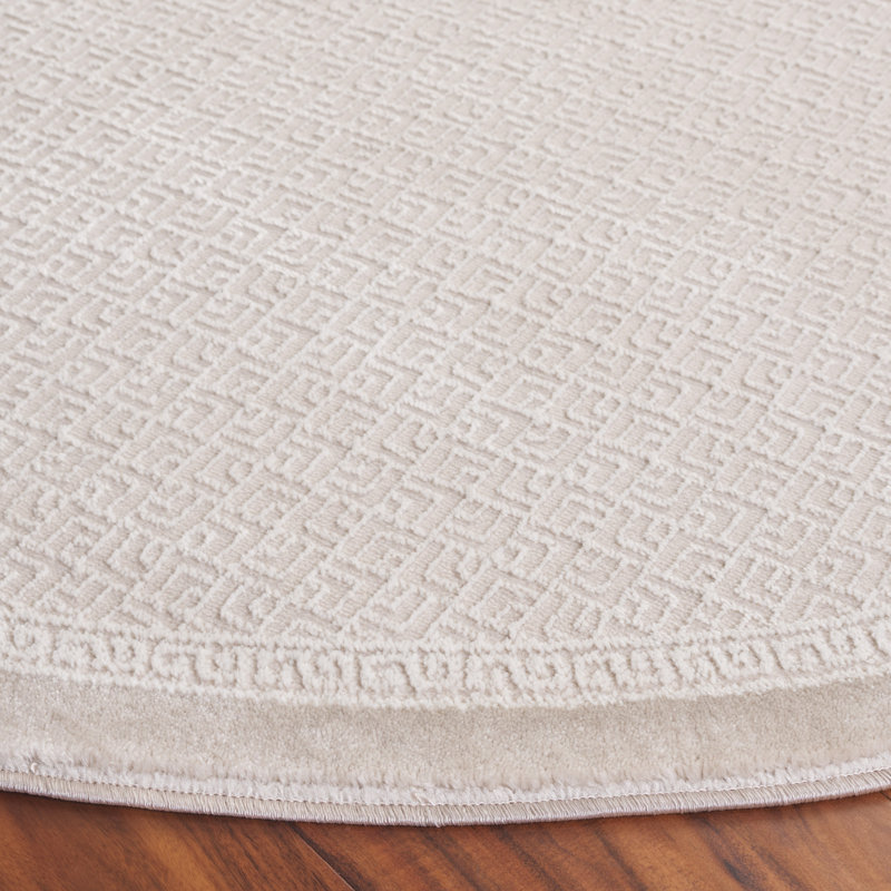 Tyvonne Performance Geometric Rug, Round 6'7"