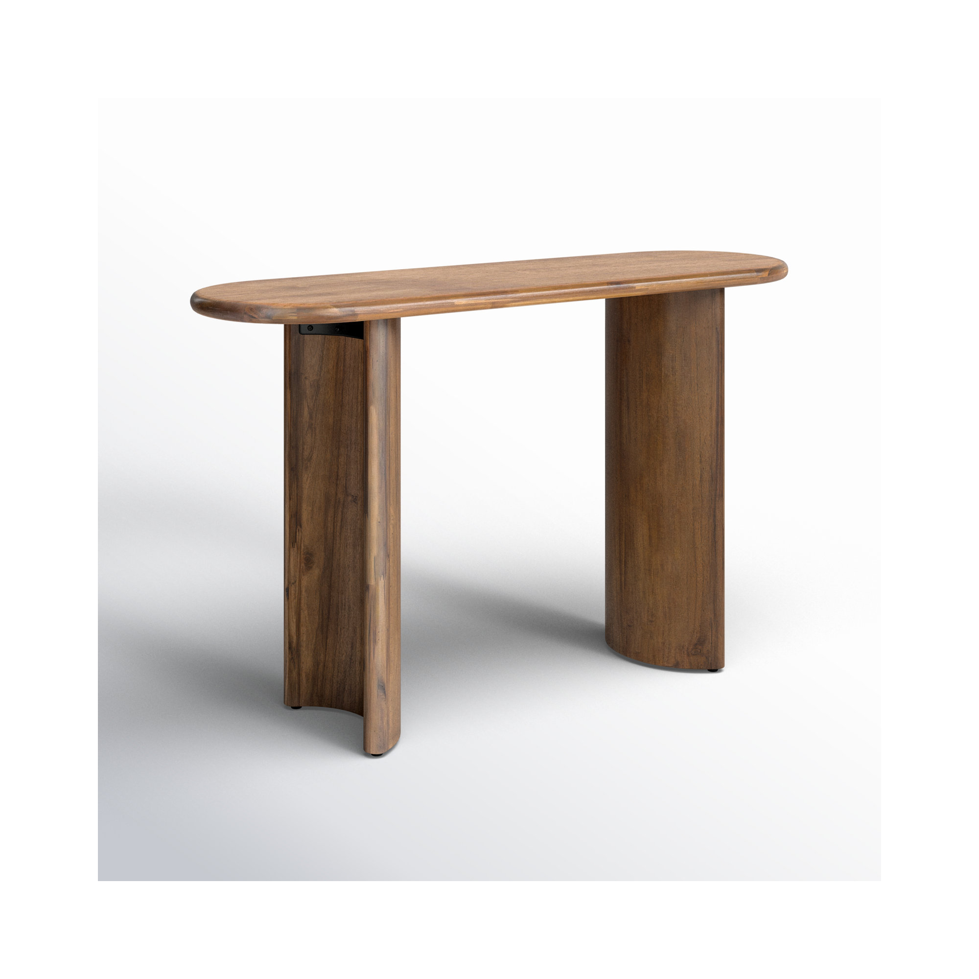 Haiden 51'' Solid Wood Console Table, Aged Black
