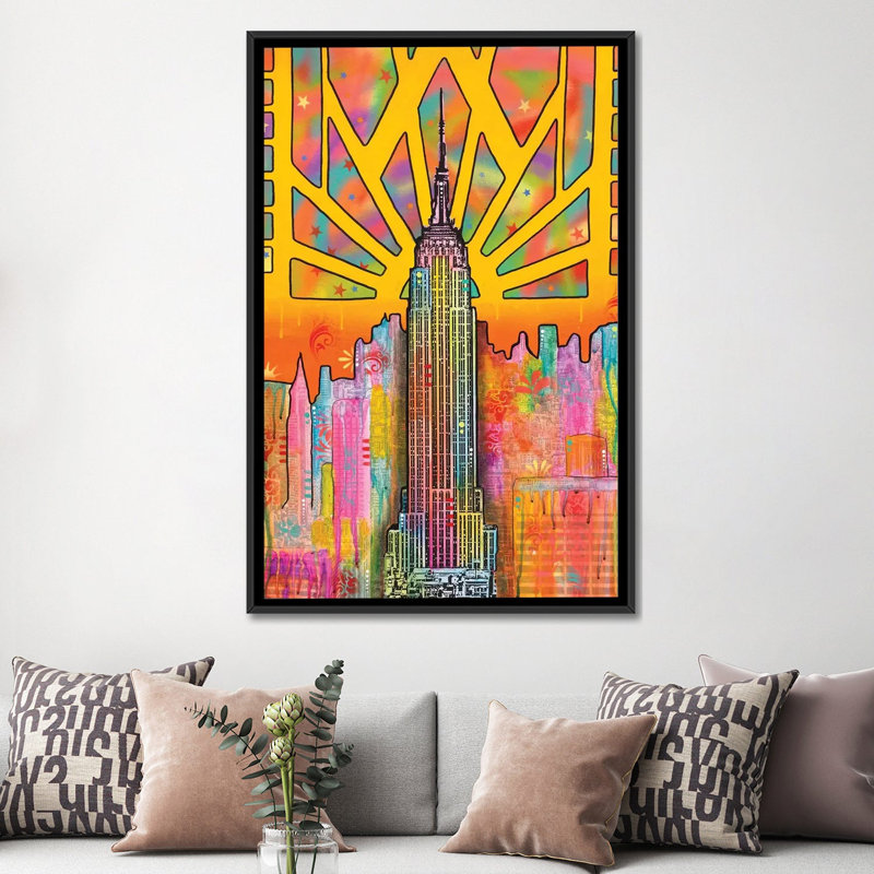 «ESB», reproduction d'impression sur toile, H 26 po x l 18 po x P 1,5 po, Toile encadrée noire, Pas de tapis