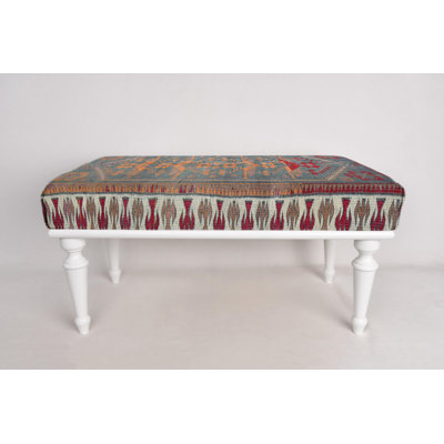 Window Bench Seat, Desk Bench, Ottoman Bench, Upholstered Bench, Turkish Rug Bench, Kilim Bench, Home Decor Bench, Handmade Bench
