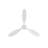52 Inch Indoor Wooden Ceiling Fan With 3 Solid Wood Blades Remote Control Reversible DC Motor Without Light