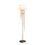 Lampe sur pied en métal chromé chromé pour salle de séjour et lampe sur pied H 65,75 po Malenna
