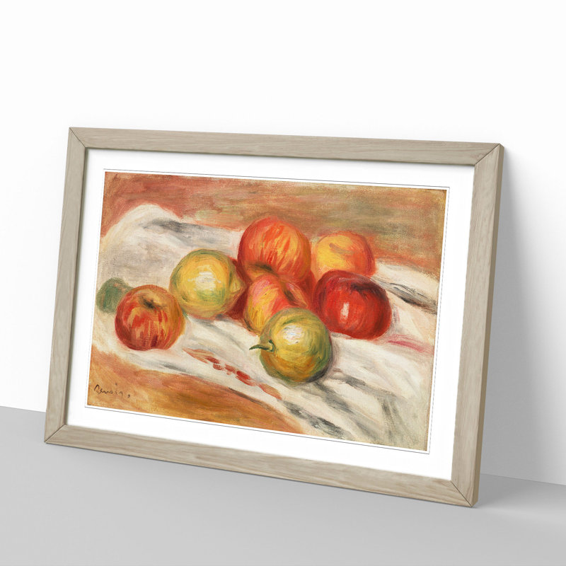 Still Life with Fruits Vol.3 by Pierre-Auguste Renoir - Picture Frame Painting, Oak, 27cm H x 36cm W x 2cm D