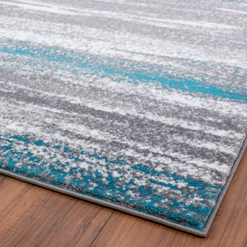 Elkmont Abstract Indoor Rug, Rectangle 6' x 9'
