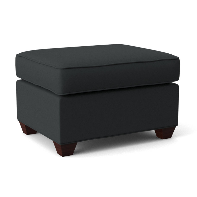 Avery 27" Wide Rectangle Standard Ottoman, Empire Mahogany, Ridgecrest Midnight