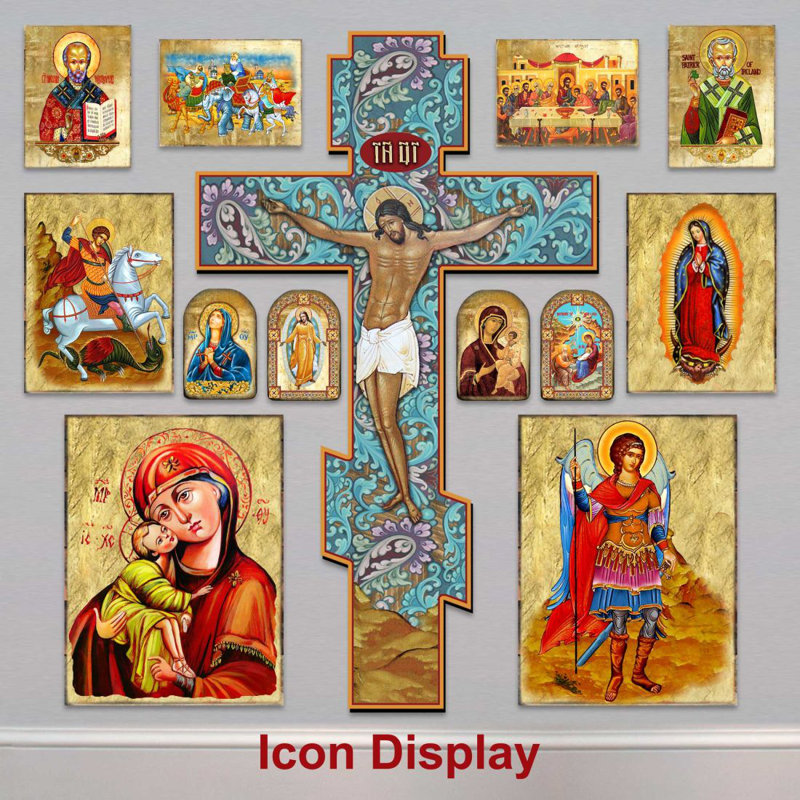 Saint Nicholas Gold Plated Arch Shaped Icon | Museum Icons - G. Debrekht