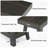 2-Tier Farmhouse Wooden End Table, Side Table with Storage shelves, Nightstand for Living Room and Bedroom-912363525
