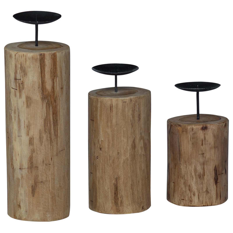 Solid Wood Candlestick