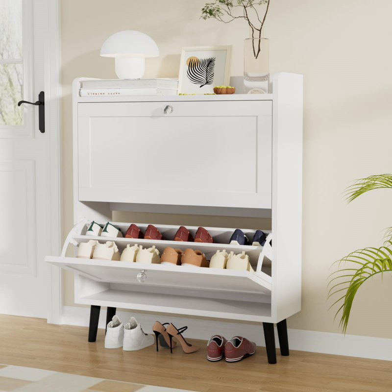 16 Pair Shoe Storage Cabinet