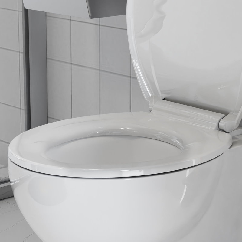 2 Pcs Toilet Seat Round,Toilet Seat With Quick-Release And Quick-Attach, Plastic Toilet Seat With Soft Close