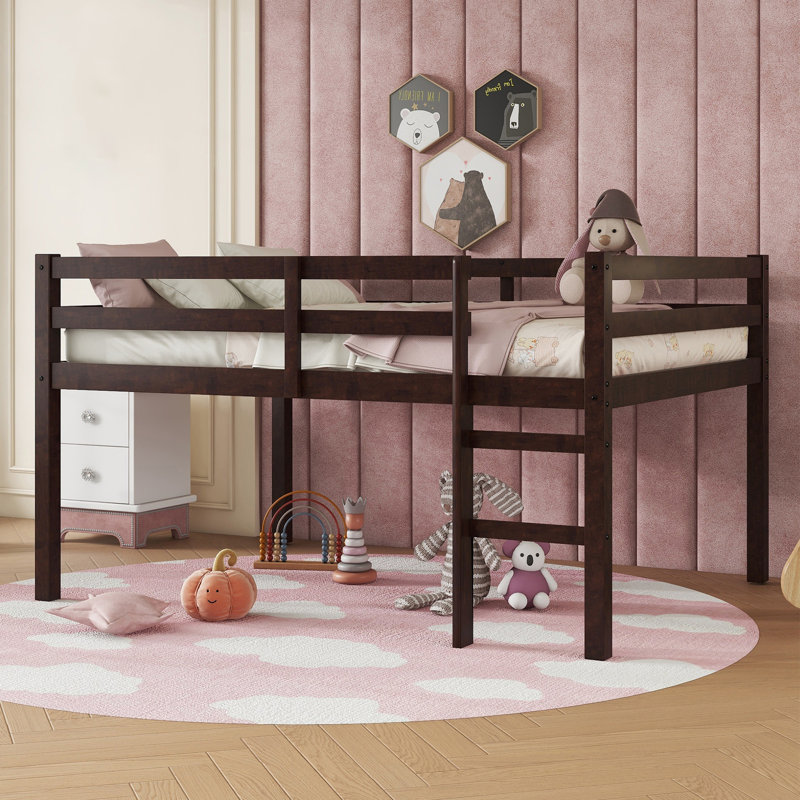 Lit mezzanine simple Orrtanna par Harriet Bee, Espresso, Simple