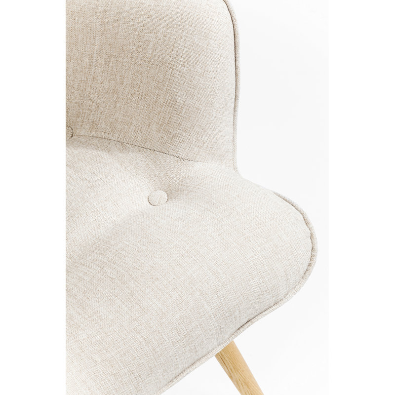 Armchair Vicky, Cream, Brown