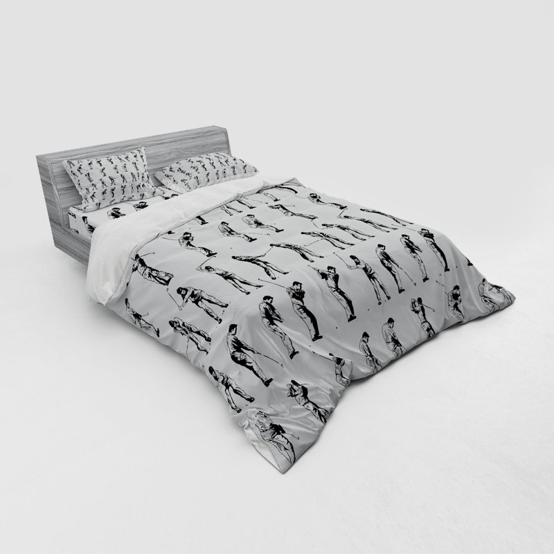 Golf Polyester Duvet Cover, Queen Duvet Cover + 3 Additional Pieces