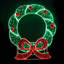 Season's Designs Christmas Led 82.68" X 70.87" Rope Light Wreath