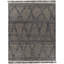 Hand Knotted Wool Chevron Area Rug-1952073107