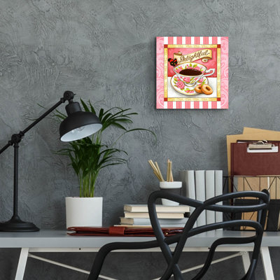 Tea Delightful Pink Teacup' by Cathy Horvath-Buchanan Acrylic Glass Wall Art