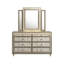 Commode 8 tiroirs avec miroir Rafael