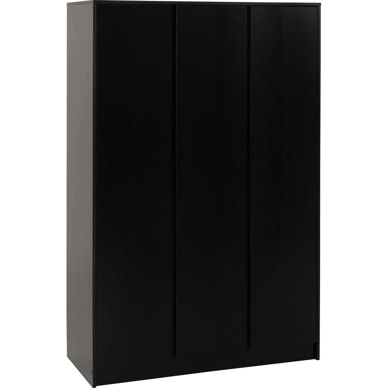 Braunstein 3 Door Wardrobe, Black