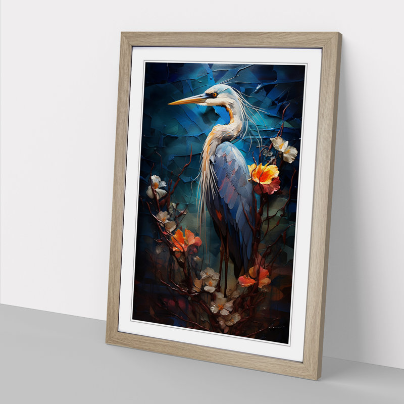 Heron Orphism - Framed Print