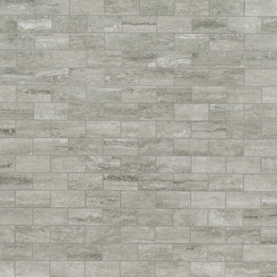 Linden Pietra 12 in. x 12 in. Polished Porcelain Mosaic Floor and Wall Tile