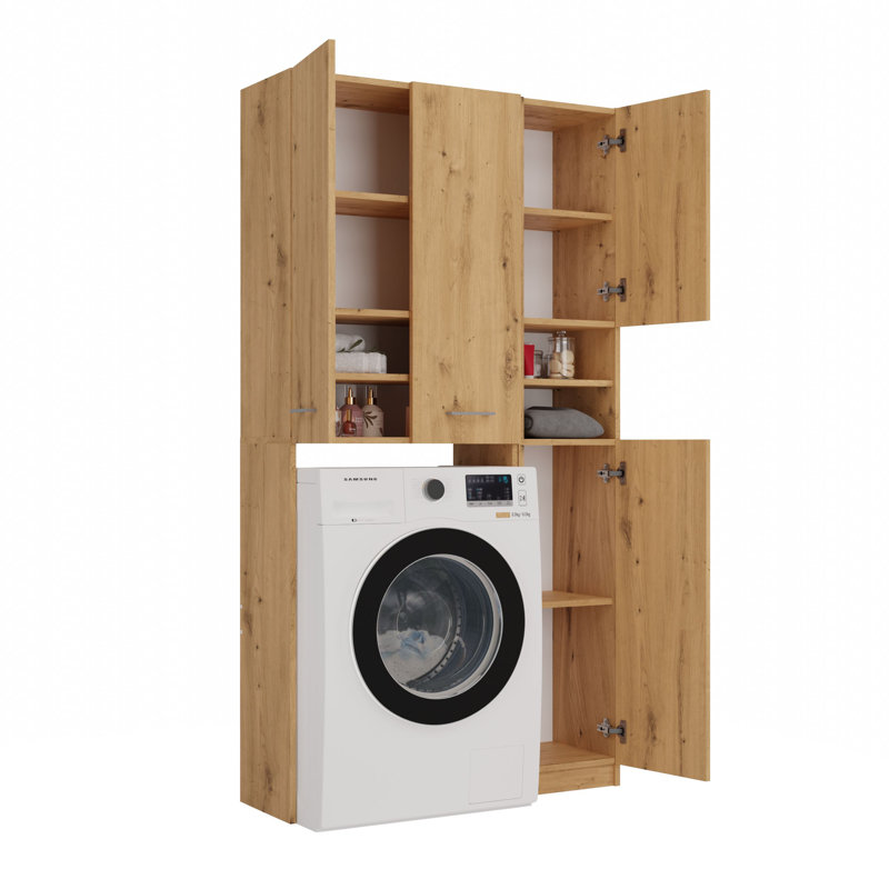 Narla MDF Wood Laundry Room Organiser, Artsian