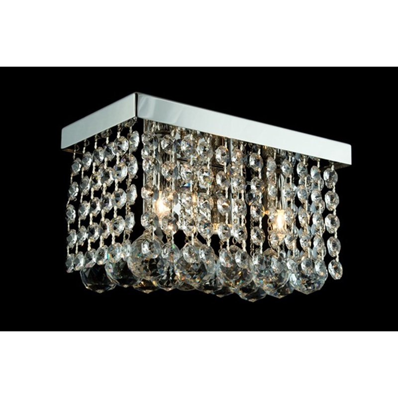 Birch Chrome Flush Mounted Sconce