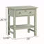 Table de chevet à 1 tiroir avec rangement - Gris antique-103513761