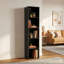 Bibliothèque moderne en bois de 24,6 po de largeur, bibliothèque de 3 étages pour le bureau à domicile et le salon-1050681309-1050681307