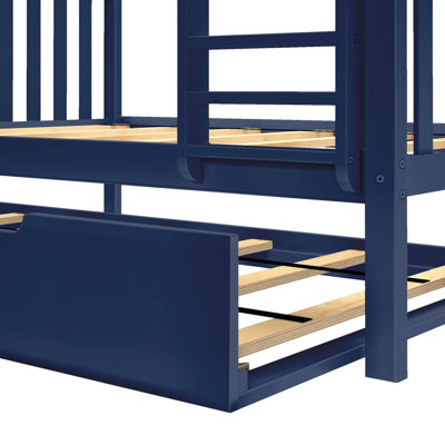 Aileana Kids Twin Over Twin Bunk Bed with Trundle
