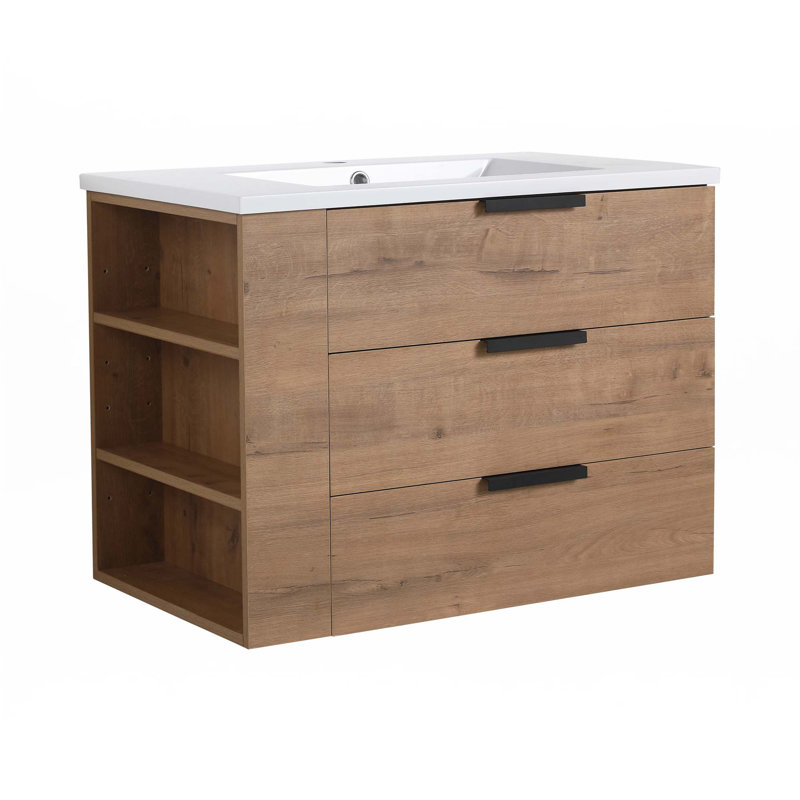 Meuble-lavabo de salle de bain avec comptoir
