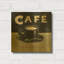 « Coffee Spot I » de James Wiens, tableau mural en métal doré, 30,5 x 30,5 cm-190125683