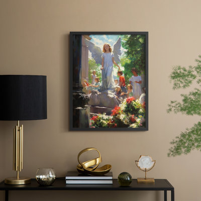 Religious Series CDLXII, reproduction encadrée - bois massif