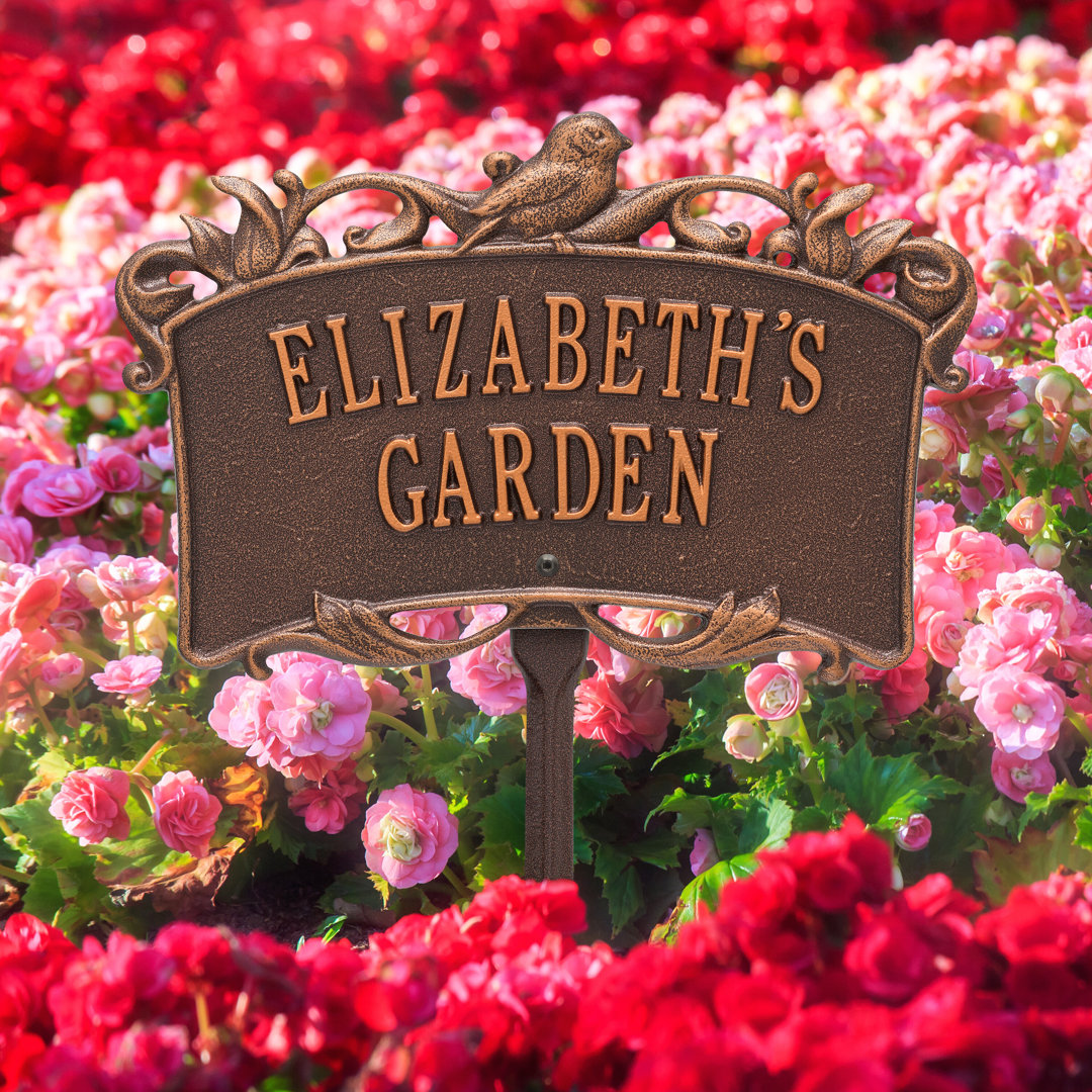 Song Bird Personalized Garden Sign Whitehall Products