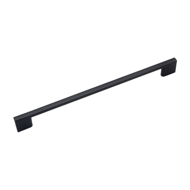 Heritage Designs Mod Handle Pull - 8-13/16" Center to Center Cabinet Pull Matte Black - Contemporary Hardware for Drawers & Cabinets