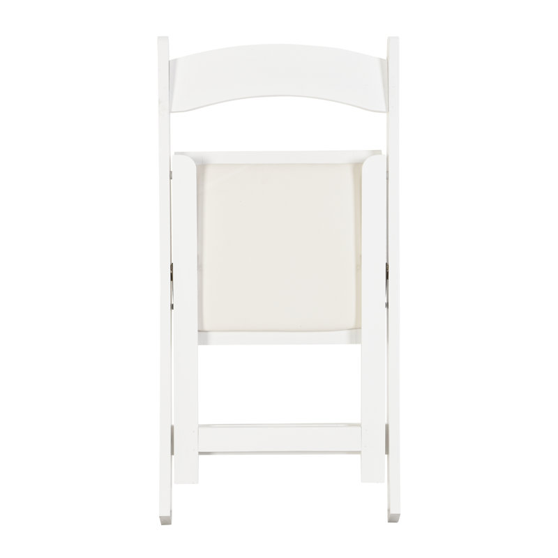 Chaise pliante rembourrée, Blanc