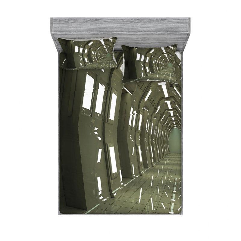 Ensemble de draps Space House, Taies d'oreiller pour grand lit