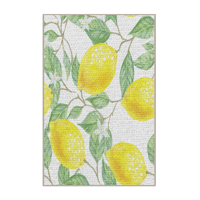 Tapis de surface jaune textile, Rectangle 2 pi x 4 pi