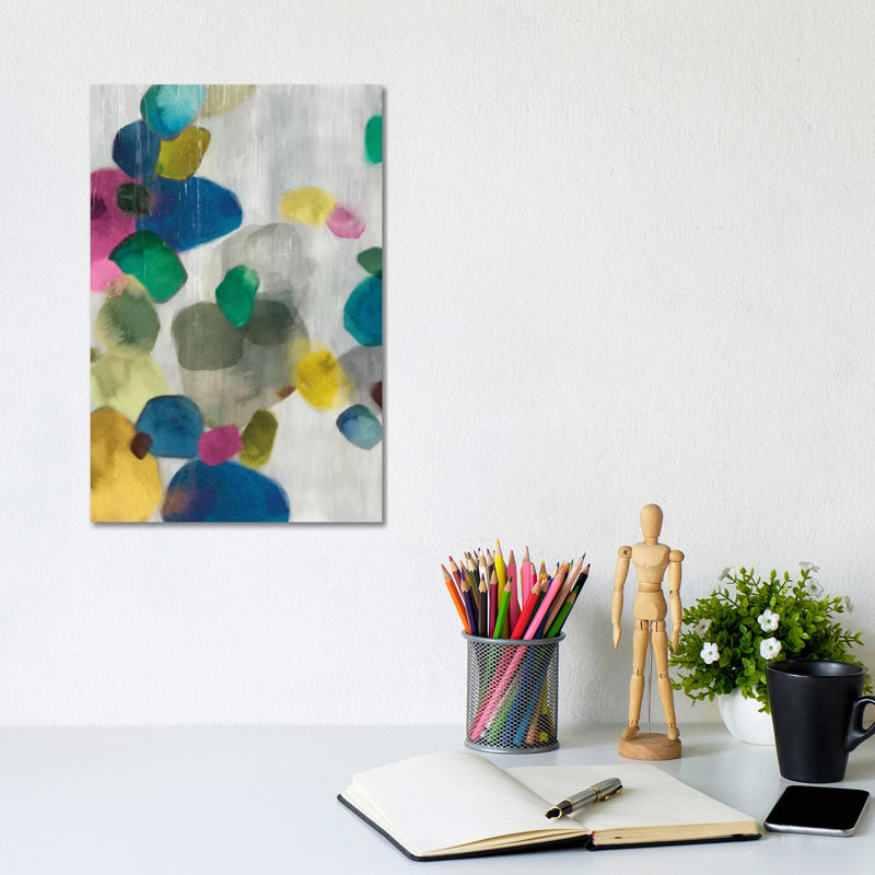 Shadow Pebbles I by PI Galerie - Wrapped Canvas Painting, 20.32 cm H x 30.48 cm W