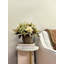 Fall Arrangement with Hydrangeas and Wheat in Rope Pot-961910309