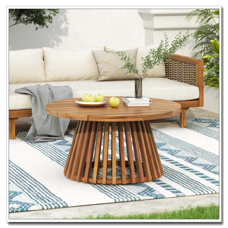 Table basse en bois, Teck