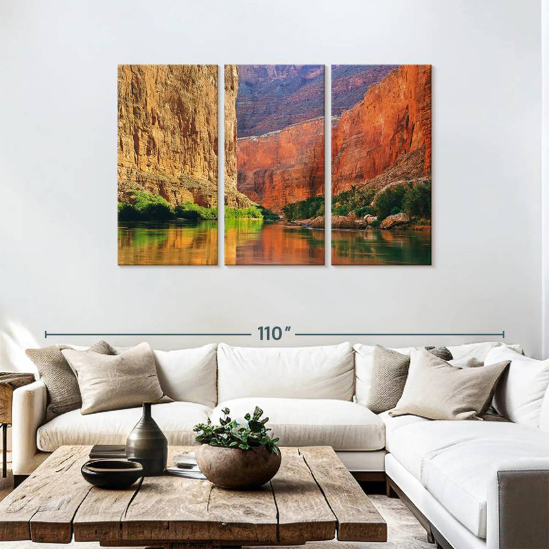 Gorge murale rouge Alvord, H 48 po x l 74 po